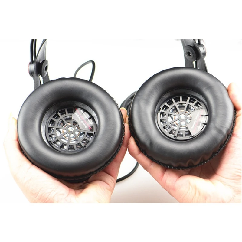 Кожаные амбушюры для ушных наушников Superlux HD-681B с эластичной головной повязкой.