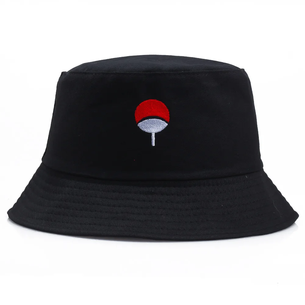 

Unisex Anime Embroidery Foldable Panama Bucket Hat Beach Sun Hat Outdoor Street Headwear Fisherman Outdoor Cap Men and Woman Hat