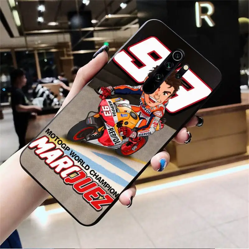 

2019 Marc Marquez Moto Gp 93 Customer High Quality Phone Case for Redmi 8A Note 9 8 8T 7 6 6A 5 Go Pro Redmi 9 K20