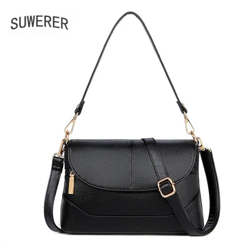 SUWERER новые женские кожаные сумки сумка на плечо из яловой кожи роскошные