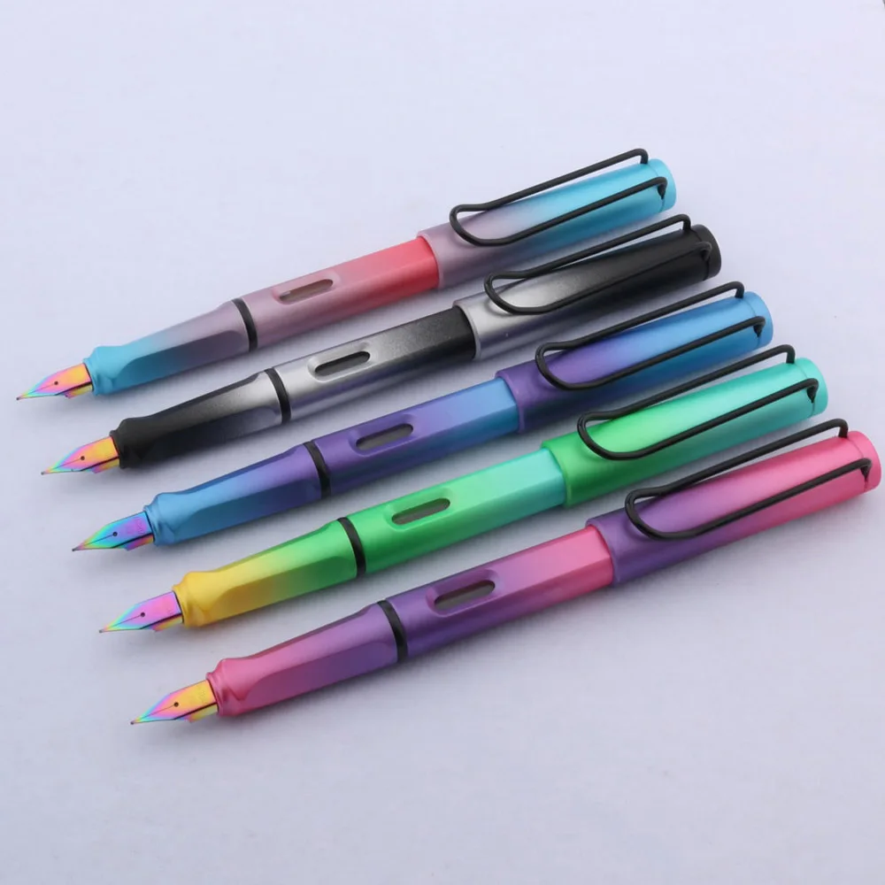 Градиентная перьевая ручка ручки с чернилами и Северным светом гладкий