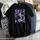 Футболка мужская с японским аниме принтом, Повседневная рубашка в стиле Харадзюку, с короткими рукавами, 2021