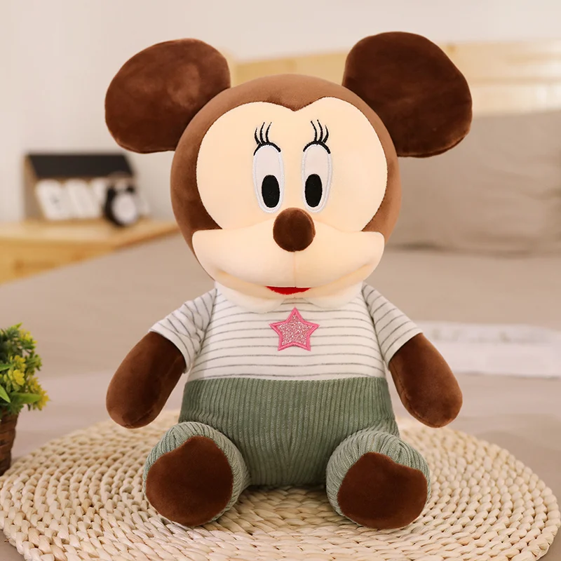 green mickey 30/40/50 см с Микки Маусом Мышь и игрушки, плюшевые слоны для детей каваи чучело кукла милое детское Xtmas подарок - Цвет: green mickey