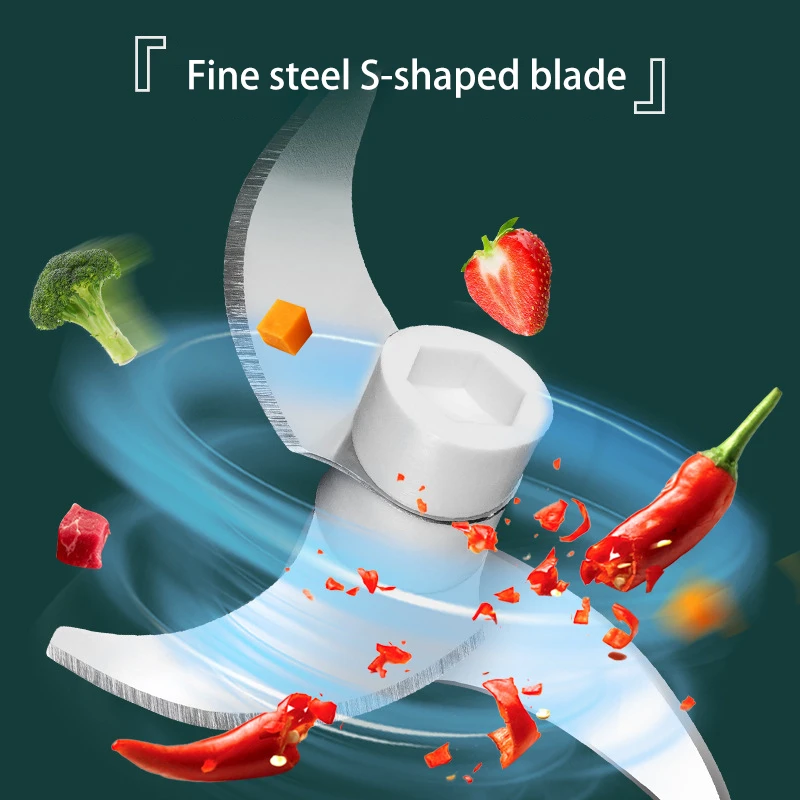 

USB Electric Mini Food Garlic Vegetable Chopper Grinder Crusher Press for Nut Meat Fruit Onion Food Mixer Processor Meat CF22