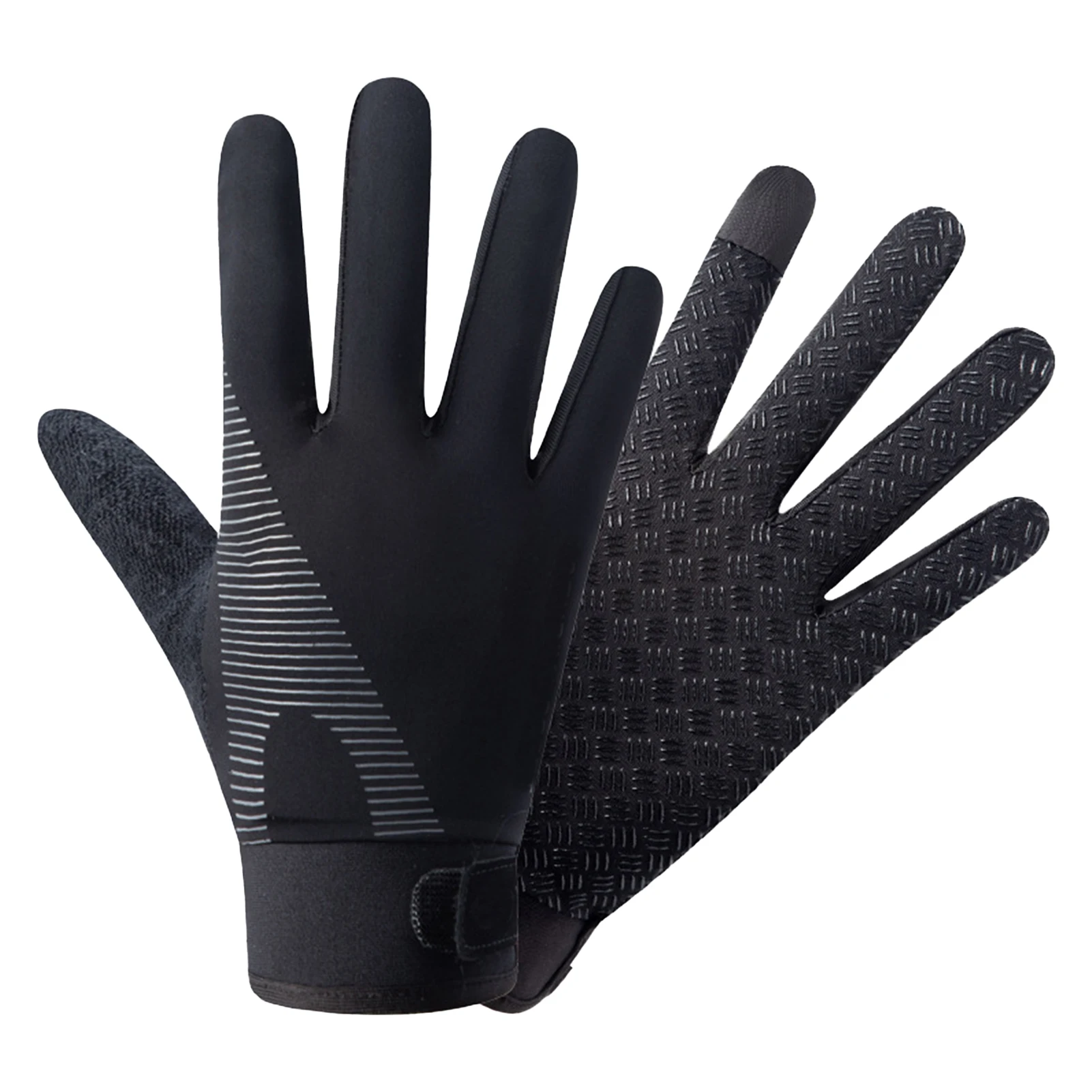 1 Pair Winter Gloves for Women Men Outdoor Warm Ice Silk Wrist Mittens Unisex Non-slip Touch Screen handschoenen | Аксессуары для