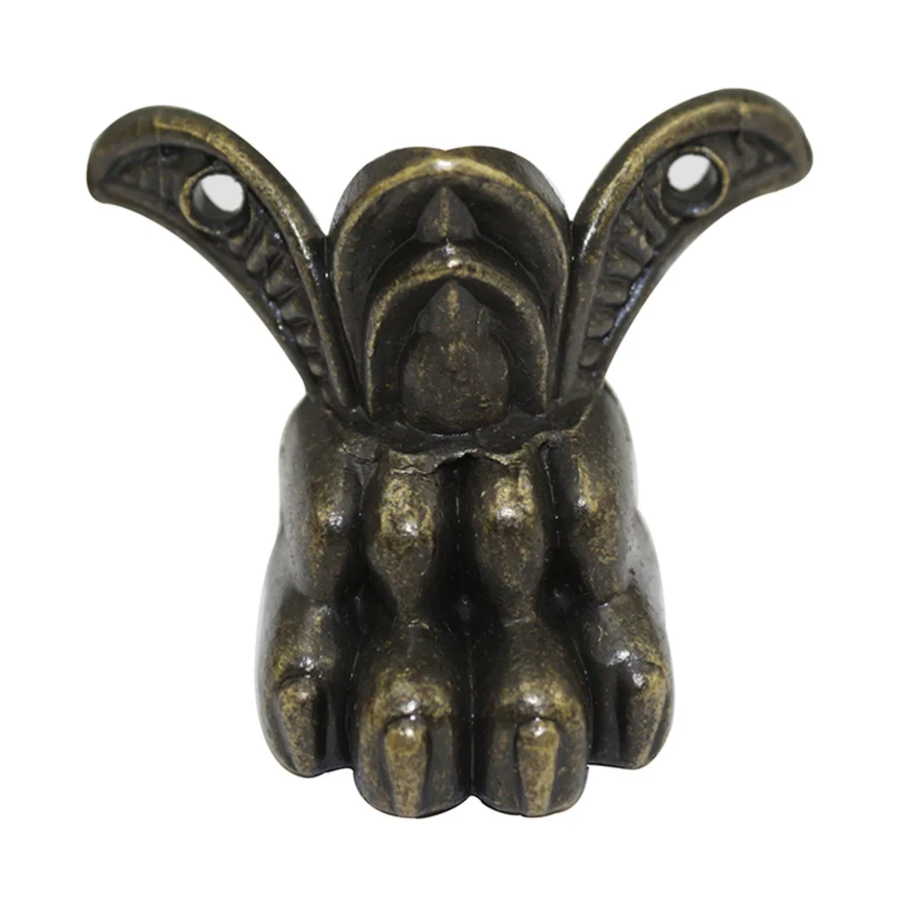 

6PCS 43x34mm Furniture Support Feet Tiger Feet Shape Zinc Alloy Gift Box Decoration Legs Sofa Accessories Dark Green