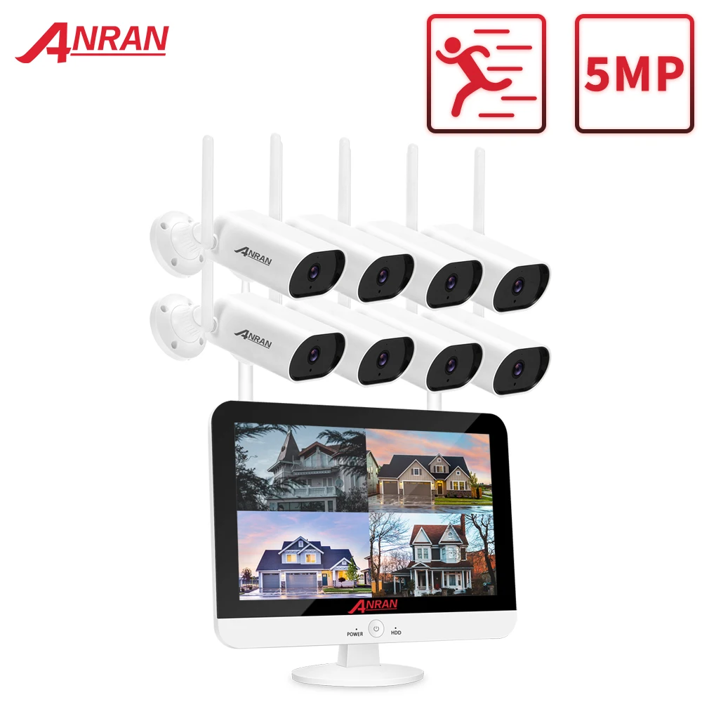 ANRAN 5MP Камера Системы безопасности Камеры Скрытого видеонаблюдения комплект 13