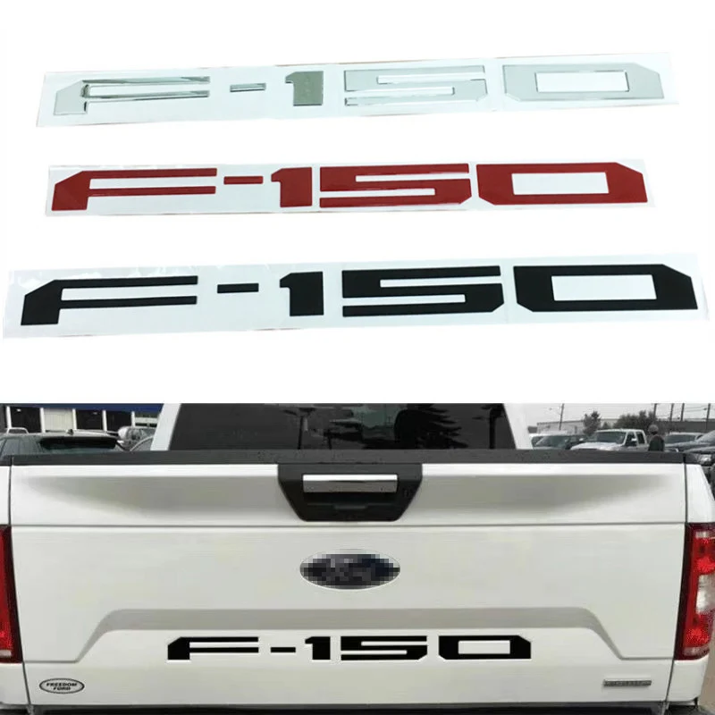 

Original Car F-150 Logo Side Emblem Badge Sticker Rear Trunk Decals for Ford F-150 F150 SVT Raptor Auto Styling Accessories