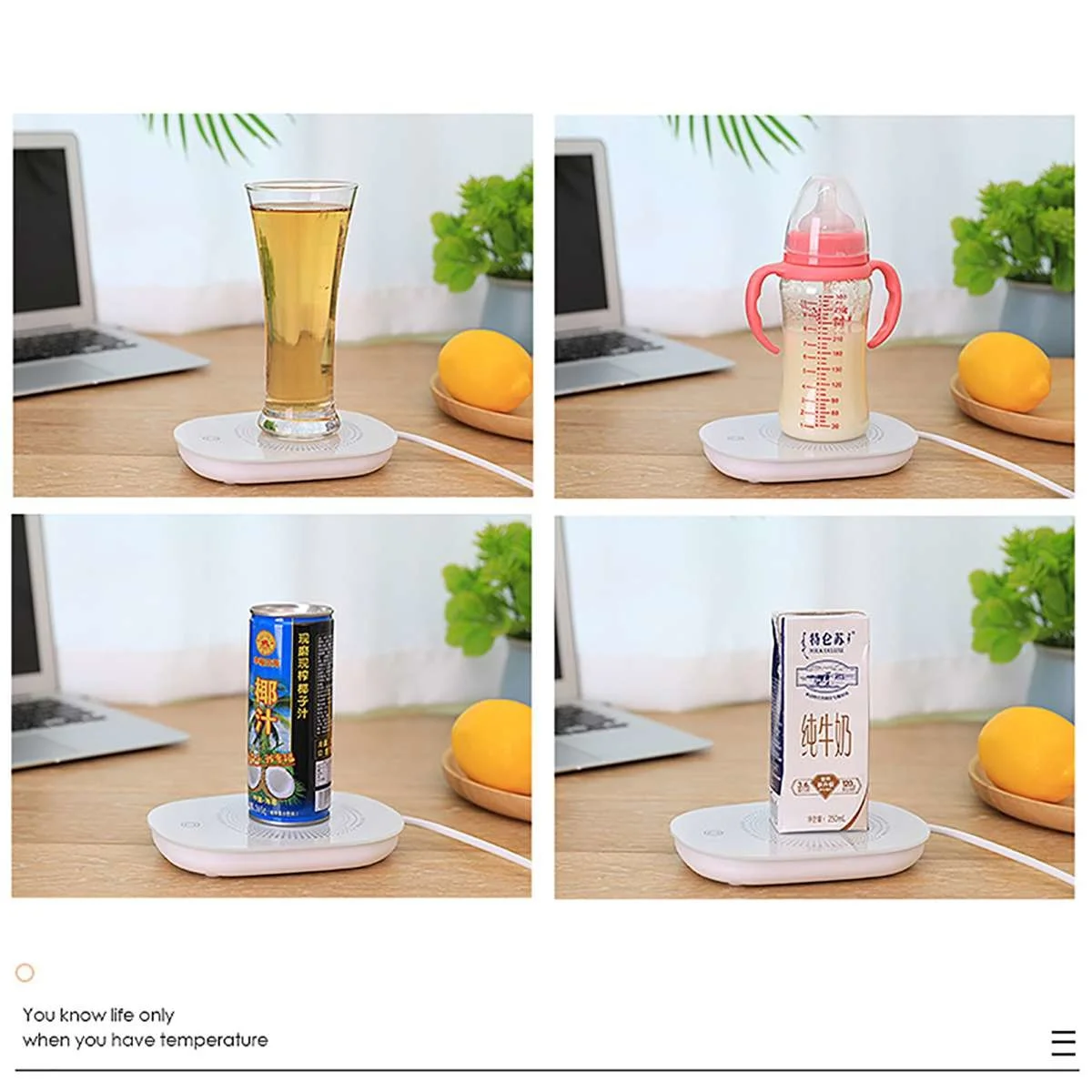 

Electric Cup Warmer Heater USB 55 Gravity Induction Coffe Heater Portable Thermostat Coaster Tea Beverage Warmer Pad