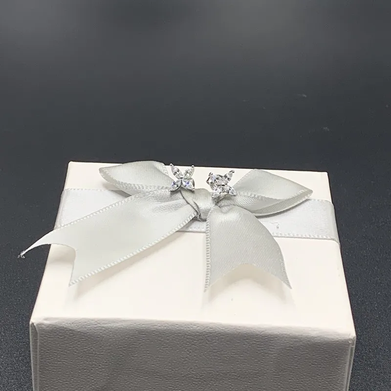 

Original TTRFF woman 925 sterling silver cross earrings, classic high-quality fashion exquisite jewelry holiday gifts