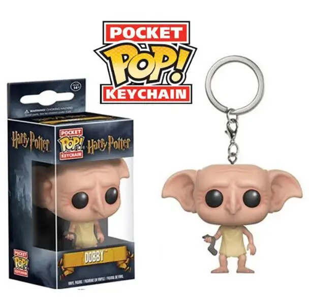 Черный FUNKO POP Новое поступление DOBBY Гермиона Дамблдор Харри Поттер Волдеморт брелок экшн фигурка коллекция игрушки для детей подарок - Цвет: Черный