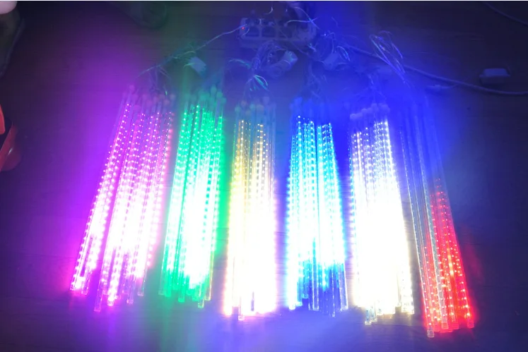 8 шт./компл. метеорный поток лампы светодиодный Рождественские отмечание