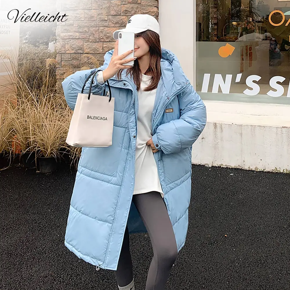

Vielleicht 2021 New Winter Clothes Women Thick Long Hooded Coat Casual Warm Winter Coats And Jackets Women Parkas Outwear Female