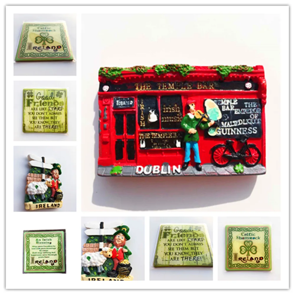 

Ireland Britainfridge magnet Tourist Souvenir Eire Cantabria Travel Gifts Magnetic Fridge Stickers