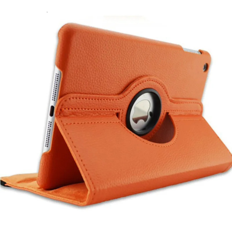 for iPad 234 orange Принципиально Капа для чехол для iPad 2/3/4 A1395 A1396 A1397 A1416 A1430 A1403 9 7 дюймового планшета Чехол Smart будильника Wake-сна 360-повернуть крышку в виде ракушки - Цвет: for iPad 234 orange