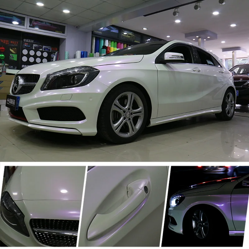 2 шт. 50*150 см глянцевая пленка для кузова автомобиля красивая белая виниловая