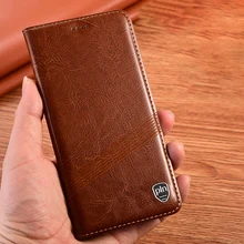 Vintage Genuine Leather Case for OPPO Realme C25S C25 C20 C20A Wallet Flip Cover