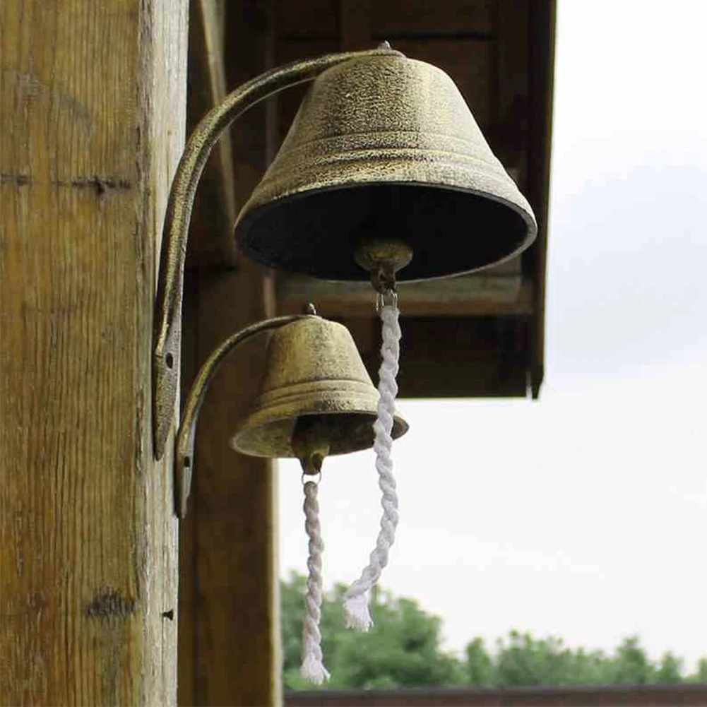 Железный ветряной колокольчик с украшением в форме подвесной дверной звонок