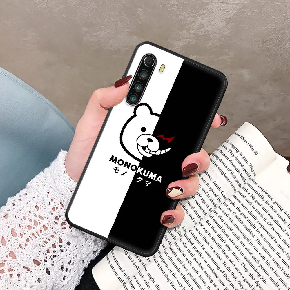 

Hot Anime Ronpa Danganronpa Phone Case For Xiaomi Redmi Note 7 8 8T 9 9S 4X 7 7A 9A K30 Pro Ultra black Shell 3D Coque Luxury