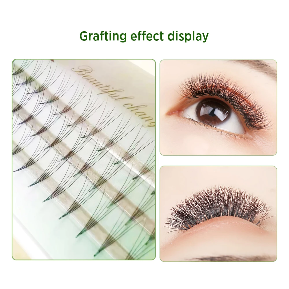 

5D Individual Eyelash Extension Clusters Bunches for Eyelashes Female Makeup Professional Russian Silk Lash Extension Wholesale