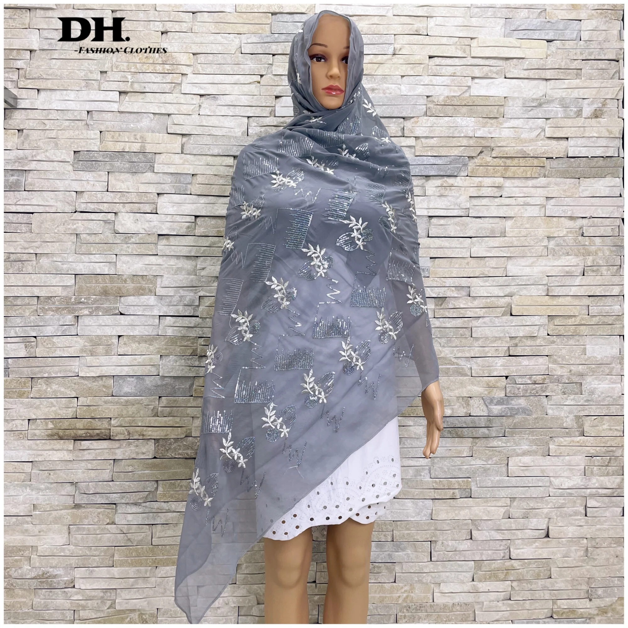 Мусульманский женский хиджаб Африканский шарф высококачественные мягкие