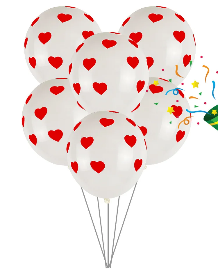 

12inch 2.8g 5/10pcs Cloud Red Heart Latex Balloon Romantic Proposal Party Decoration Baby Shower Bathing Helium Air Ball