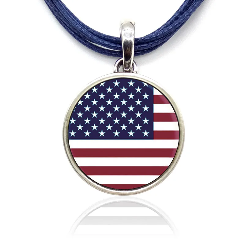 1 шт. модные подвески с американским флагом ожерелья избирательным тоном