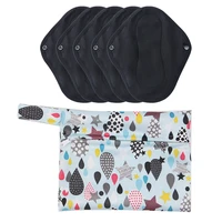 waterproof storage wet bags for nursing menstrual pads cloth diapers 5pcs padsset with 1 mini bag