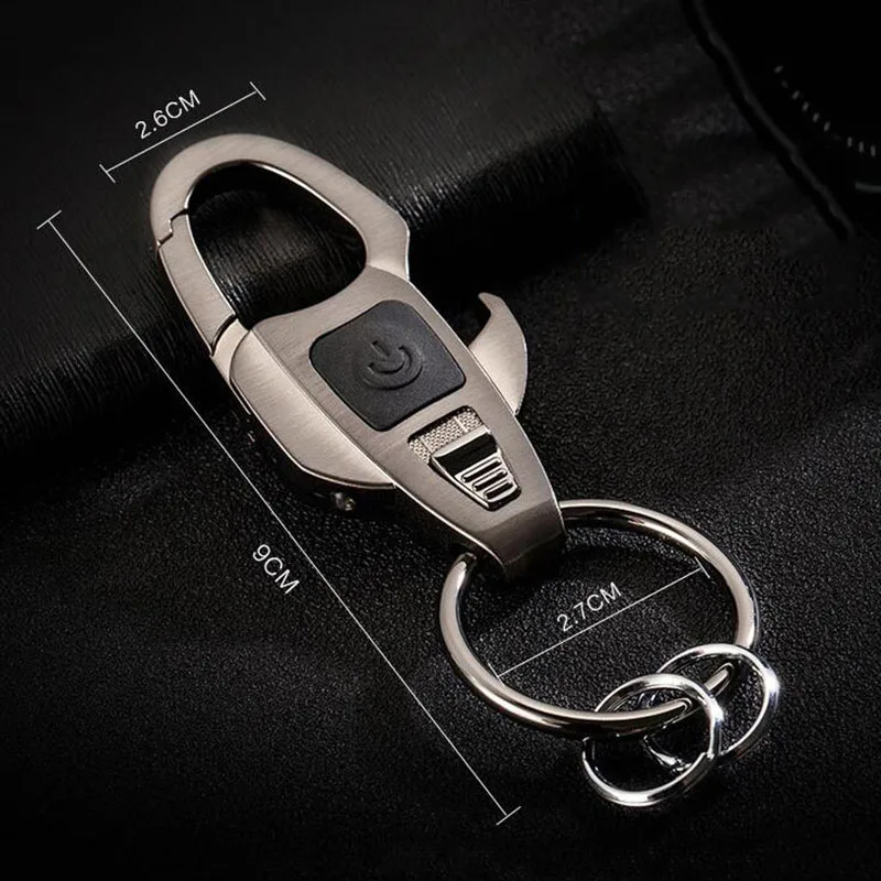 Светодиодный льный брелок со светильник кой металлический открывалка для