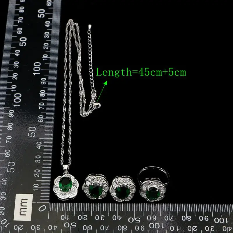 Комплект из колье серёг и кольца с фианитом | Украшения аксессуары