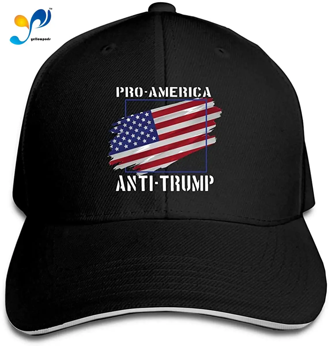

Pro-America an-Ti-Trump Trucker Baseball Cap Adjustable Peaked Sandwich Hat