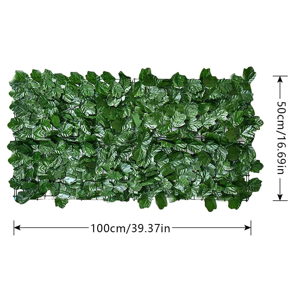 

0.5x1m Artificial Leaf Privacy Fence Roll Wall Landscaping Fence Privacy Fence Screen Outdoor Garden Backyard Balcony Fence