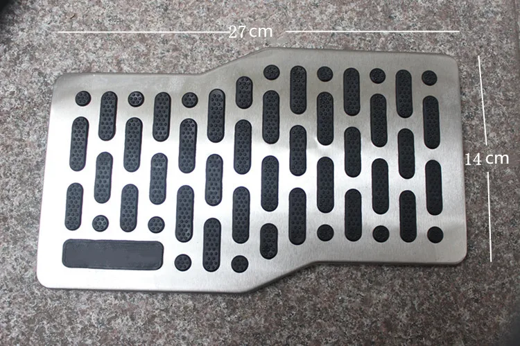 

2021 New Hot Stainless Steel Auto Universal Cars Antiskid Foot Floor Carpet Anti-Skid Mat Pad Footpad Pedal Cheap Price
