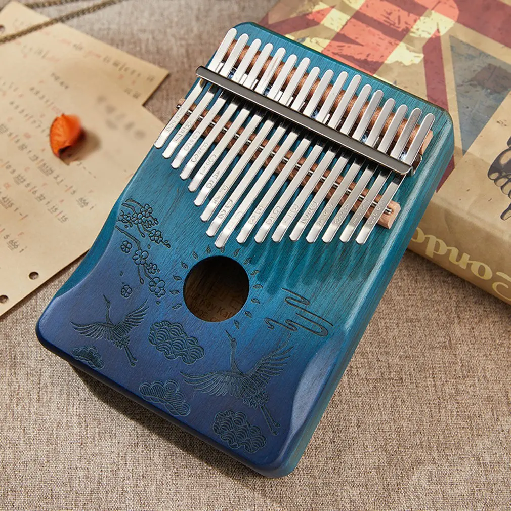 

Kalimba 17 Keys Thumb Piano High Quality Wood Mahogany Acacia Wood Body Musical Instruments Kalimba Piano Creative Music Box