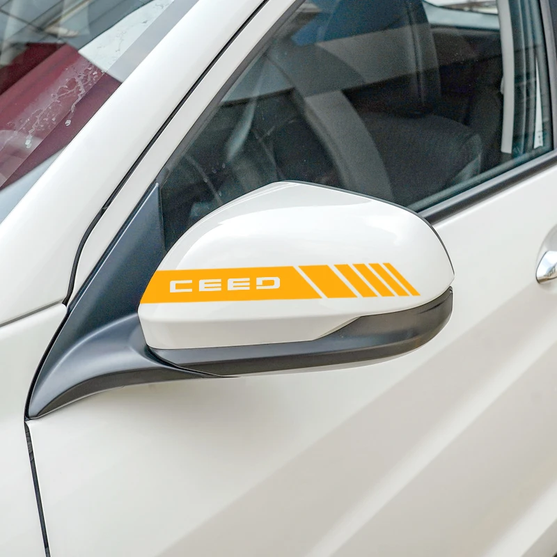 Виниловые графические наклейки для автомобиля KIA CEED 2 шт. на зеркало заднего вида