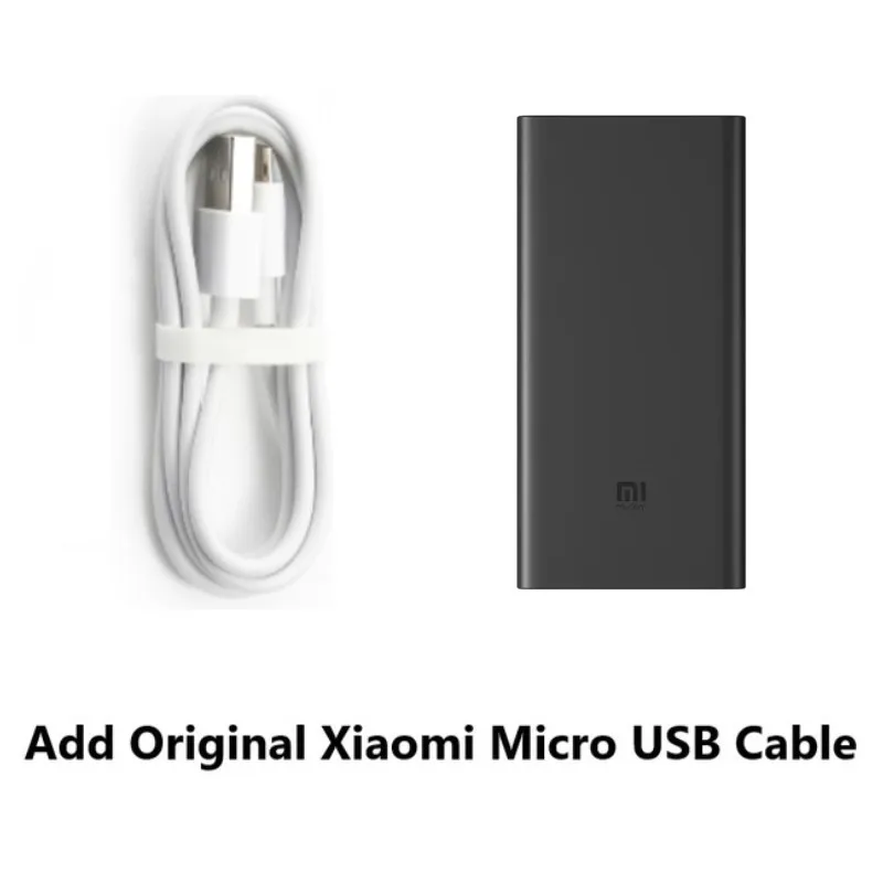 Add Micro USB Cable Xiao mi беспроводной внешний аккумулятор 10000 мач PLM11ZM usb type C mi внешний аккумулятор 10000 Qi быстрое беспроводное зарядное устройство портативная зарядка повербанк - Цвет: Add Micro USB Cable