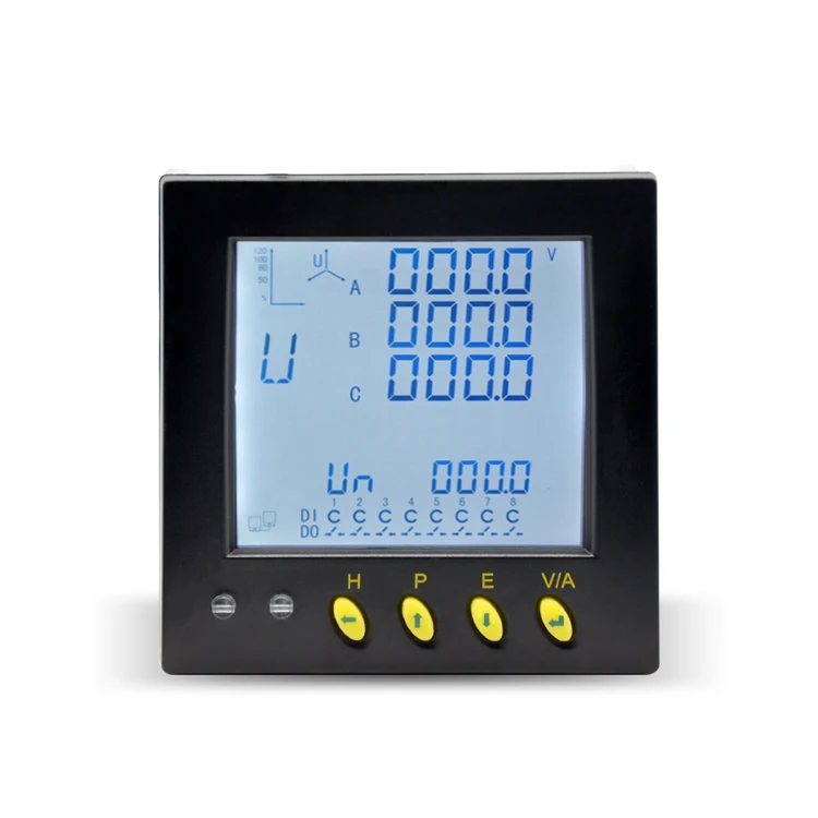 

3 Phase AC Panel LCD Digital Multifunction Smart Voltage Current Power Meter