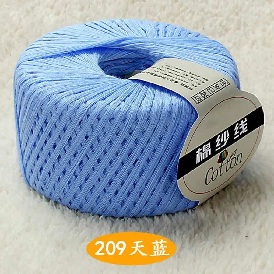 120 г/шарик 100% чистая хлопковая пряжа для ручного вязания детская ткань сделай сам