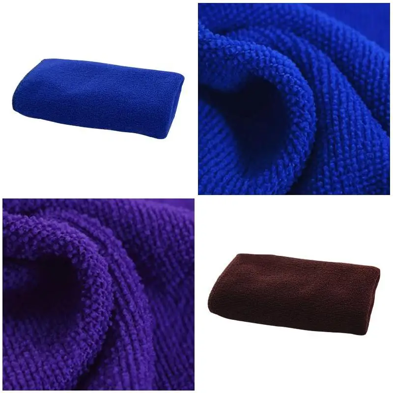 

New Microfiber Car Wash Towels Scouring Pad Soft Absorbent Ultrafine Fiber Towel