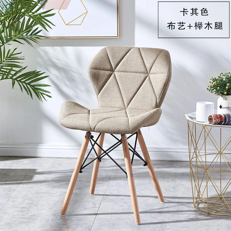 Стул Eames, современный простой стол, стул для семьи, для столовой, задний стул, компьютерный стул, стул, стул из твердой древесины, скандинавский обеденный стул - Цвет: see chart