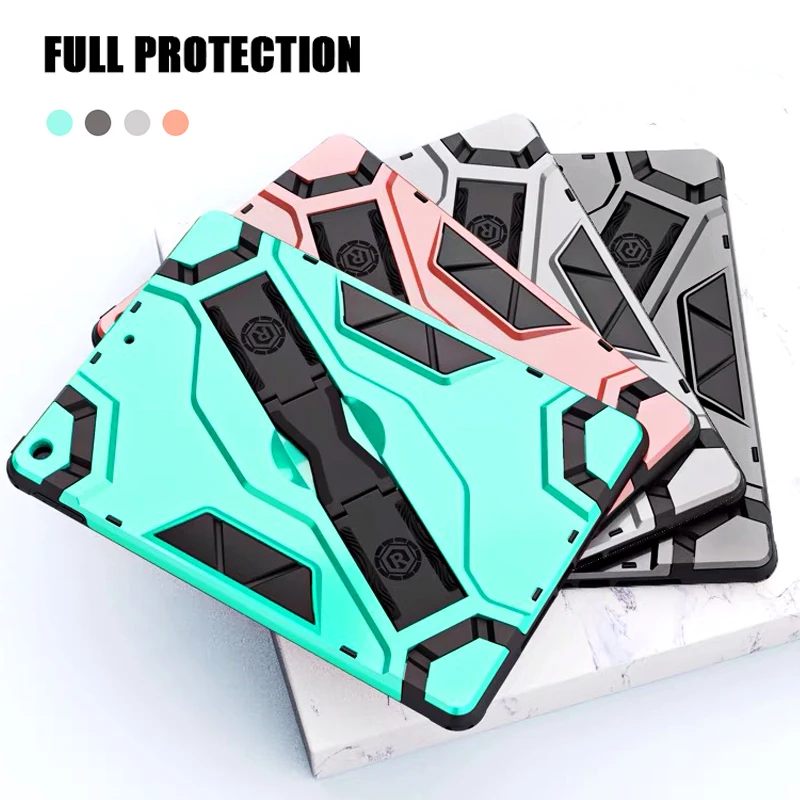

iPad Fall Protection Case 2 1 8 10.2 2020 PC Back Panel TPU Cover 7 2019 6 9.7 2018 Pro 11 Mini 5 4 3 Tablet PC Case