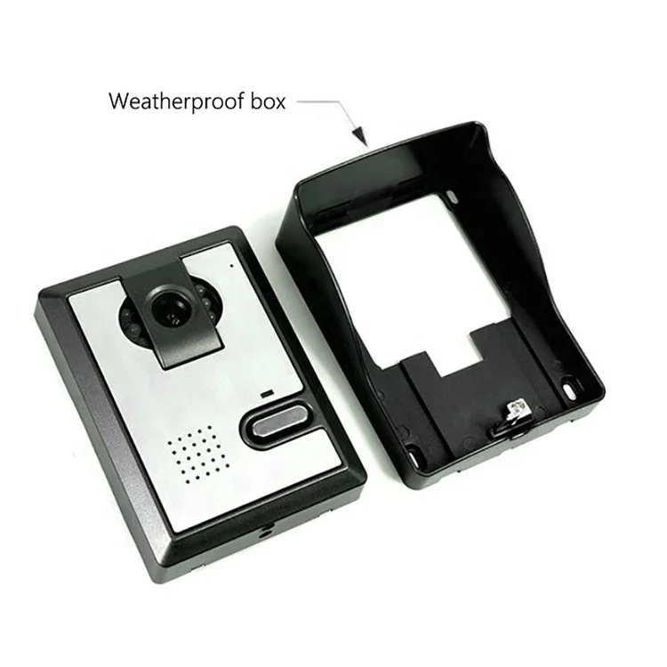 4 3 inch clear lcd monitor wired video doorbell kits night vision camera door bell intercom video door phone system free global shipping