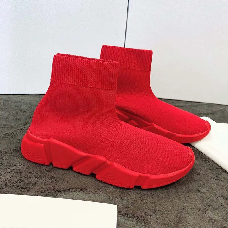 

Men Women Running Shoes Top Quality Athletic Casual Sneakers Mixed Colors Breathable Sports Shoes Male Female Knit Sock Shoes