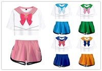 japanese school jk uniform suit top short navy style for student girl cheerleader clothing