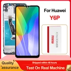 Новый дисплей 6,3 дюйма для Huawei Y6P, ЖК-дисплей с рамкой, сенсорный экран, дигитайзер в сборе для Huawei Y6P, MED-LX9, Замена ЖК-дисплея
