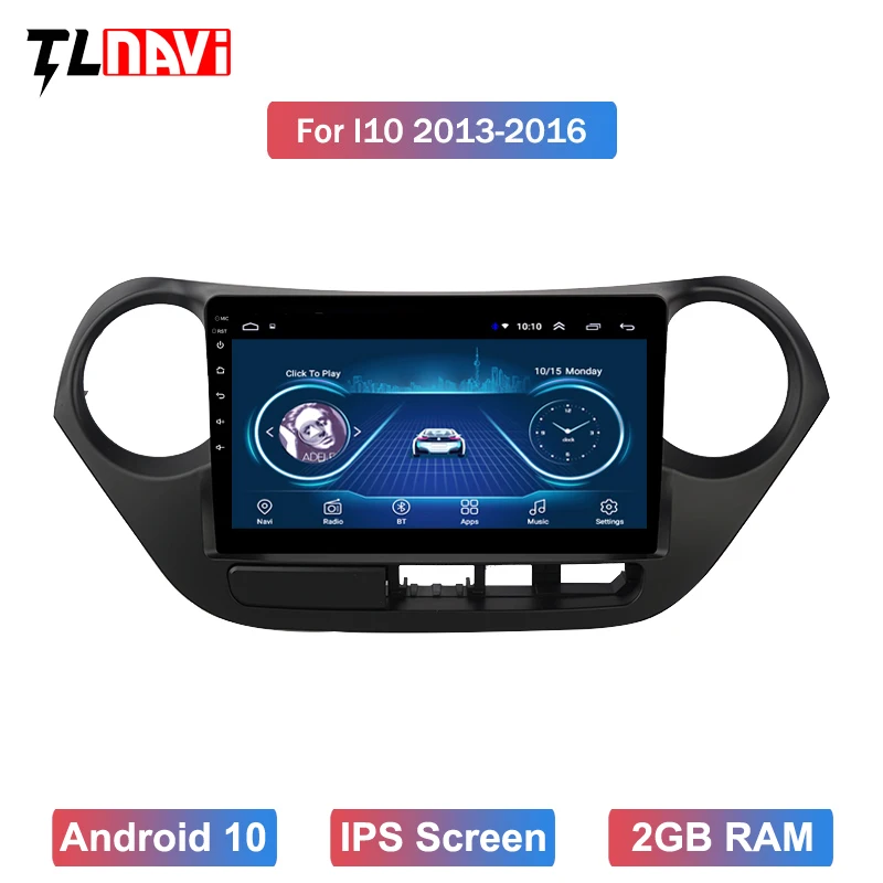 Android 10 GPS автомобильная стереосистема для 2013 2014 2015 2016HYUNDAI I10 с левым приводом 9