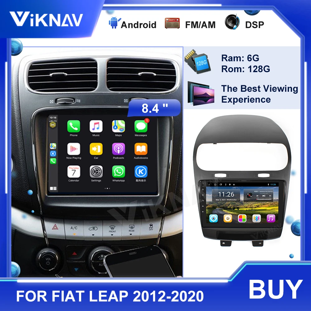 

Автомагнитола 2 Din на Android 10 с сенсорным экраном для Fiat Leap 2012-2020, головное устройство с GPS-навигацией, стерео ресивер, мультимедийный плеер