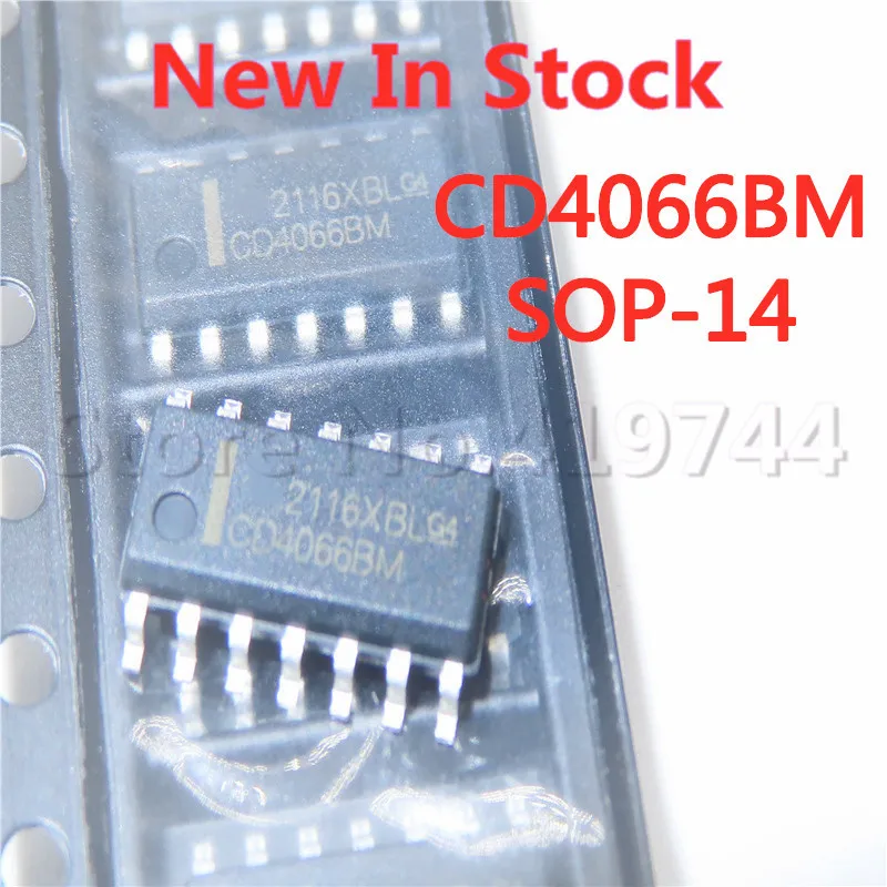 10 шт./лот CD4066 CD4066BM SMD SOP-14 переключатель сигнала аналоговый переключатель/мультиплексор в наличии новый оригинальный IC