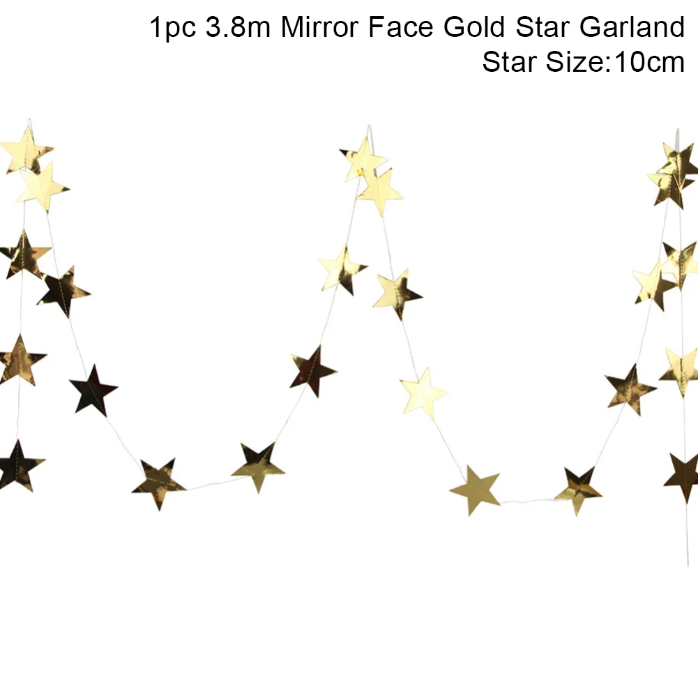 Mirror face Gold 11 футов блестящая золотая белая розовая большая круглая гирлянда для свадебных мероприятий, вечеринок, дней рождения, украшения для детской комнаты - Цвет: Mirror face Gold