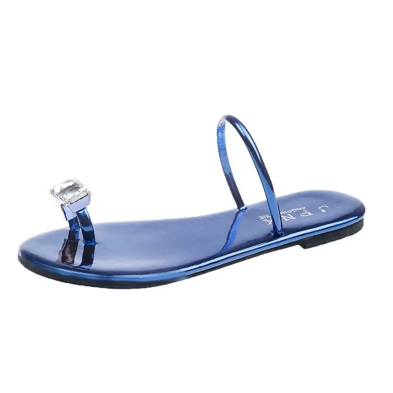 

Beach Shoes Glitter Slides Womens Slippers Outdoor Low Fashion Pantofle Rubber Flip Flops Sabot Jelly Flat Luxury 2021 Soft